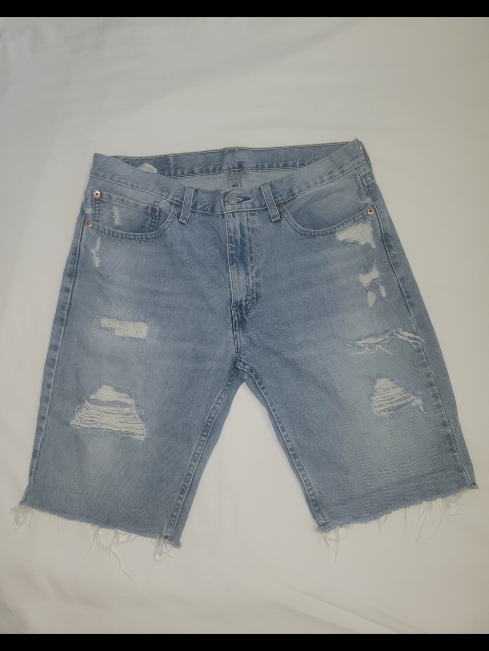 Levi’s 511 Men’s Distressed Denim Cutoff Shorts W34